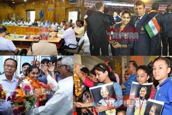 Nation-wide scrimmage for Olympic returned Dipa : Tripura CPI-M party to lift Dipa directly from Agartala Airport to Astabol-Field after her long tired journey Nation-wide scrimmage for Olympic returned Dipa : Tripura CPI-M party to lift Dipa directly from Agartala Airport to Astabol-Field after her long tired journey